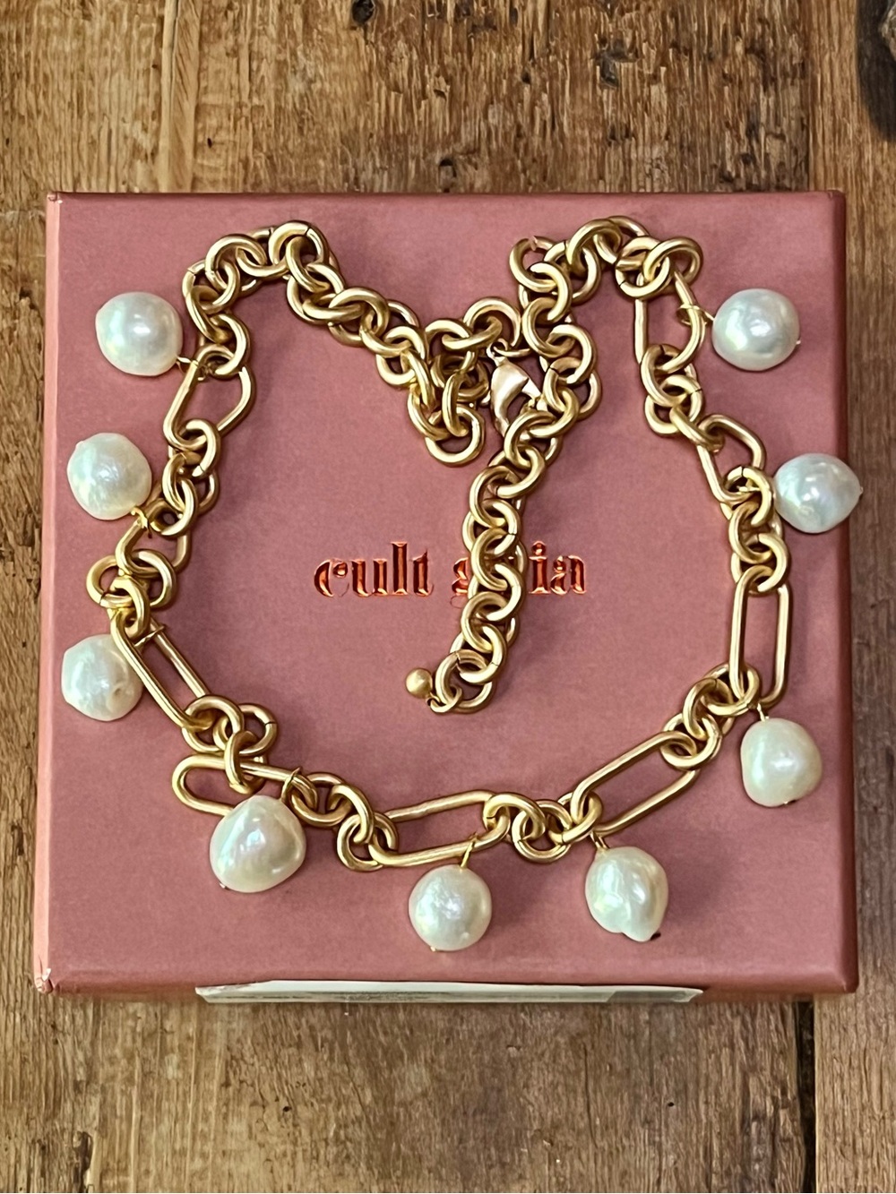 NWT Cult Gaia Anna Freshwater Pearl Choker Necklace